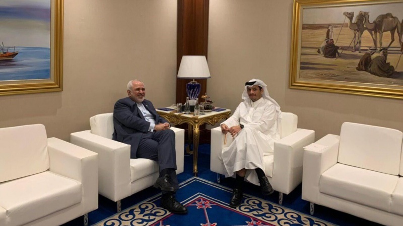 ایران اور قطر کے وزراء خارجہ کی ملاقات