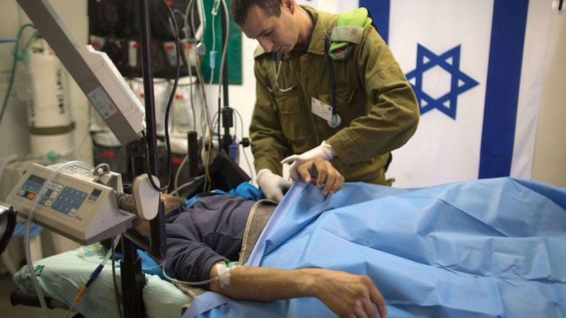 Yaralı terrorçuların İsrail xəstəxanalarına hava yolçuluğu 