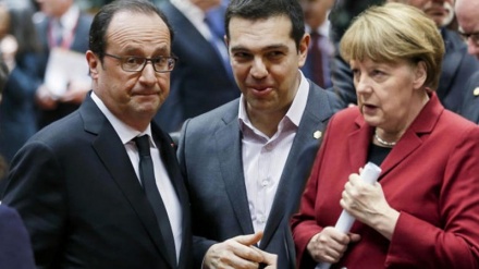 Olland, Merkel və Sipras üçlüyündə Yunanıstanın borc böhranı 