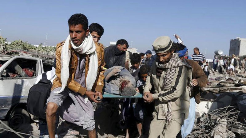 یمن پر سعودی عرب کے حملوں میں پیر کو بھی کئی شہری شہید اور زخمی ہو گئے-