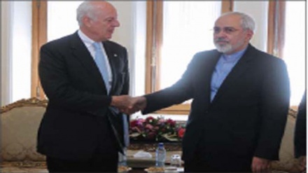Zərif və De Mistura Suriya böhranını dəyərləndiriblər