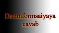 Dezinformasiyaya cavab 