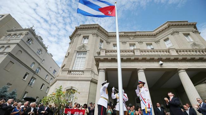 کیوبا میں امریکی سفارت خانے کا افتتاح