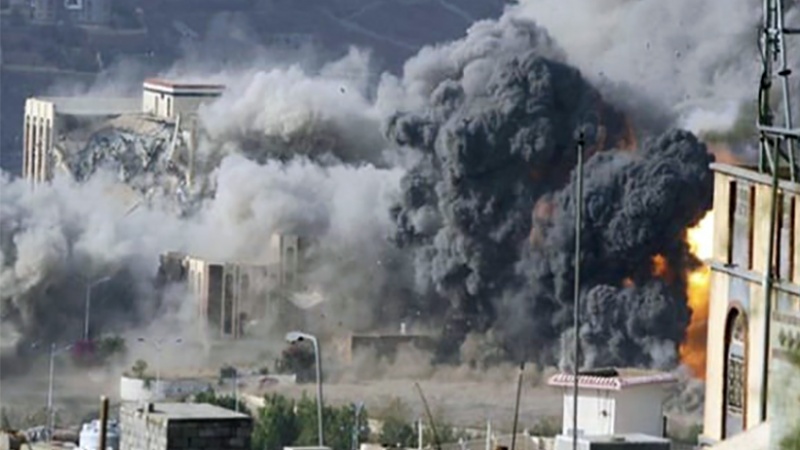 سعودی عرب کے جنگی طیاروں کا یمن کے رہائشی علاقوں پر حملہ