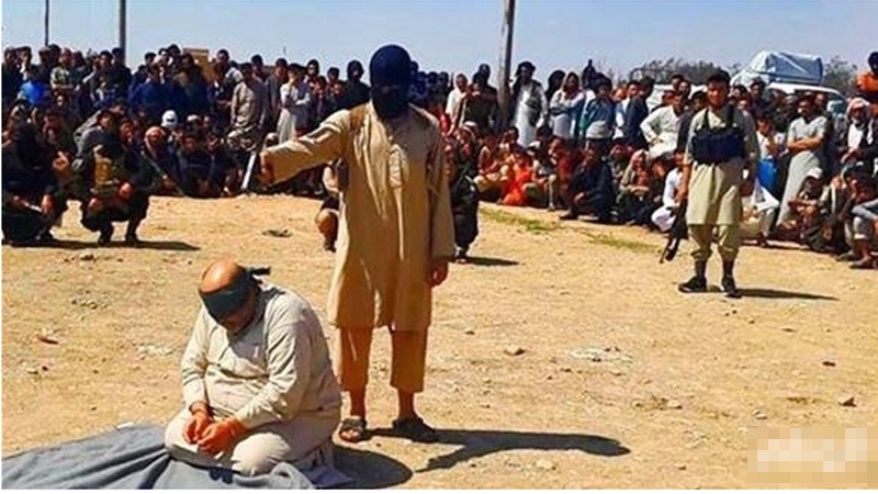 داعش کے درد ناک جرائم کا ایک منظر