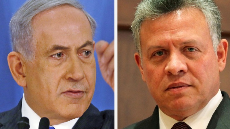 اردن کو صیہونی وزیراعظم کی دھمکی پر ردعمل
