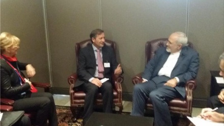 ایران کے وزیر خارجہ کی یونان ، مقدونیہ اور اسلووینیہ کے وزرا خارجہ سے ملاقات