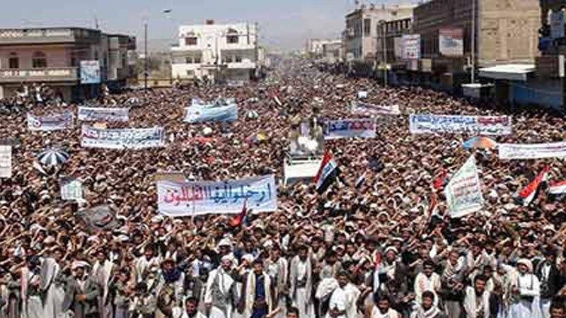 متحدہ عرب امارات میں جنگ یمن کے خلاف مظاہرہ