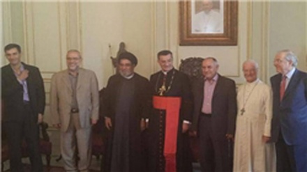 حزب اللہ لبنان کے ایک وفد کی لبنان کے آرچ بشپ سے ملاقات
