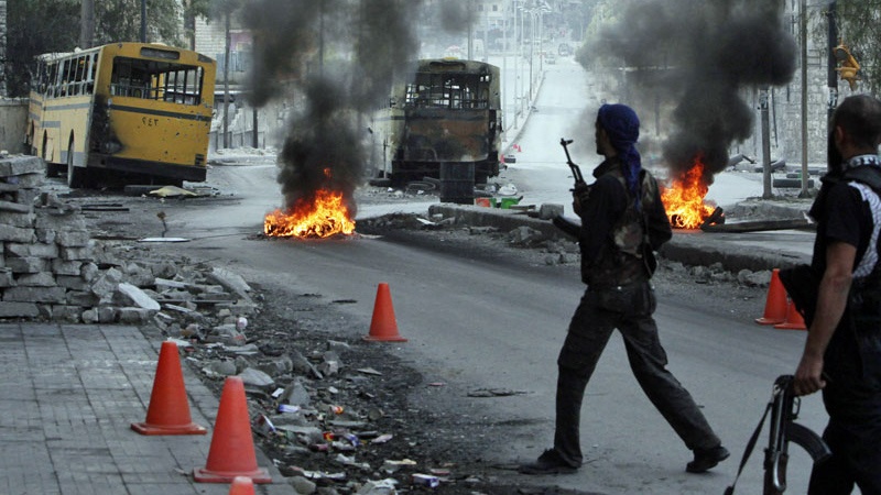 شامی فوج کی دہشت گردوں کے خلاف جنگ جاری