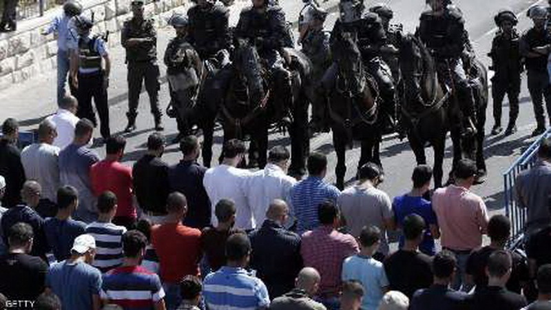 مسجدالاقصی کی نماز جمعہ میں غزہ کے فلسطینیوں کی شرکت 