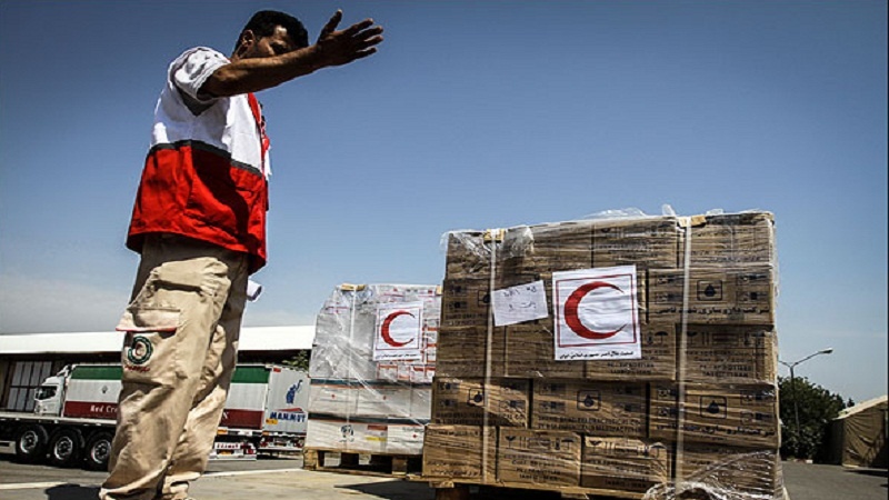 İranın Qırmızı Aypara Cəmiyyətinin humanitar yardımı Əfqanıstana göndərilib