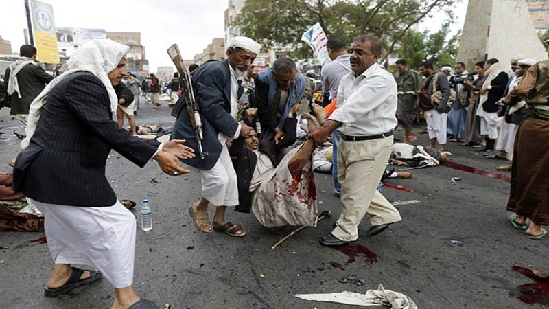 سعودی جارحیت میں بیس یمنی شہری شہید درجنوں زخمی