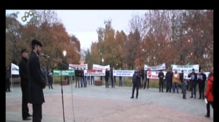 RUSİYANIN SURİYADAKI ƏMƏLİYYATLARINA DƏSTƏK MİTİNQİ KEÇİRİLİB