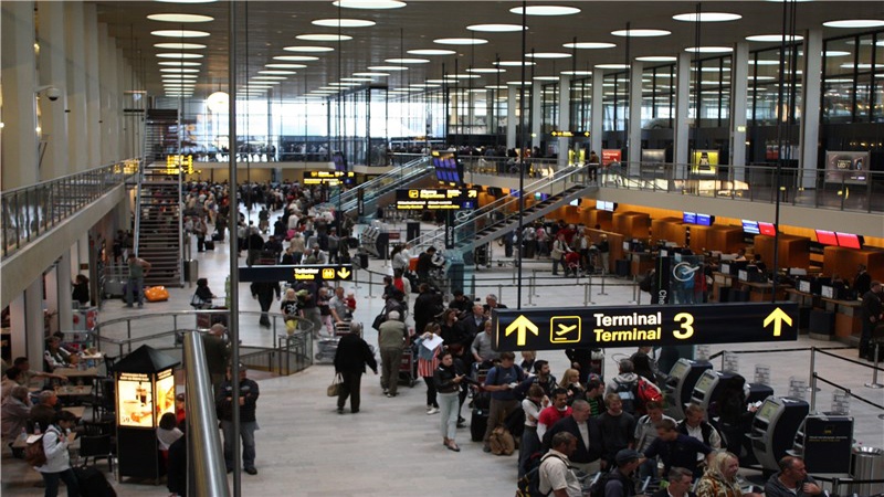 Kopenhagen, evakuisan terminal na aerodromu