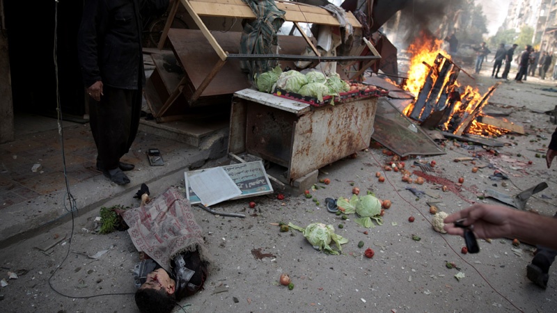 شمالی شام میں دہشت گردوں کے راکٹ حملے میں عام شہری جاں بحق