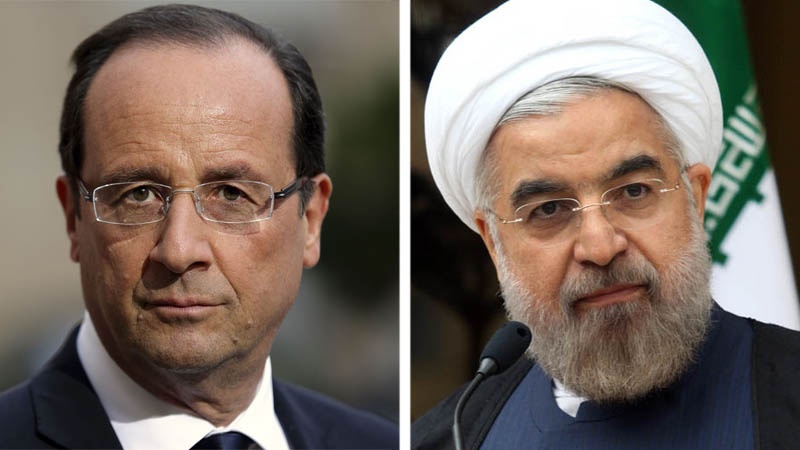 ایران اور فرانس کے صدور نے دہشت گردی کا مل کر مقابلہ کرنے کا اعلان کیا ہے