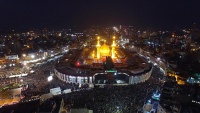چہلم کے دن رات کے وقت حضرت امام حسینؑ کا حرم مطہر