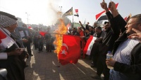 Xwenîşanana iraqiyan bona protestokirina derbasbûna hêzên Tirkiyê nav axa Iraqê