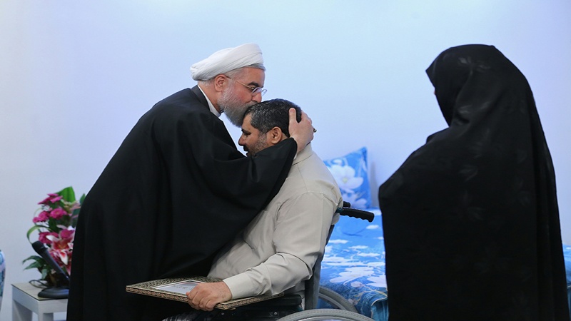 ایران کے شہداء اور جانبازوں سے صدر مملکت کی ملاقات