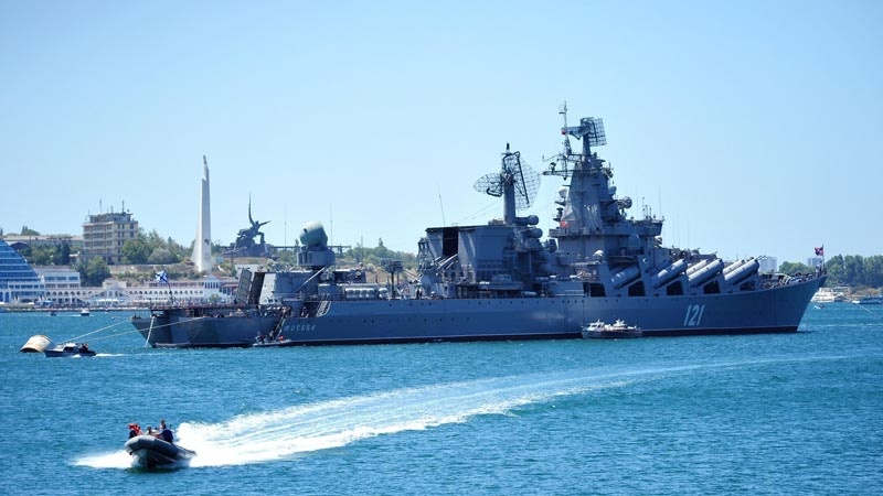 روس کا سب سے بڑا جنگی بحری جہاز شام کے ساحلوں پر قریب تعینات