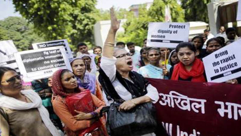 نیپال میں ہندوستانی سفارت خانے کے سامنے انسانی حقوق کے کارکنوں کا مظاہرہ 