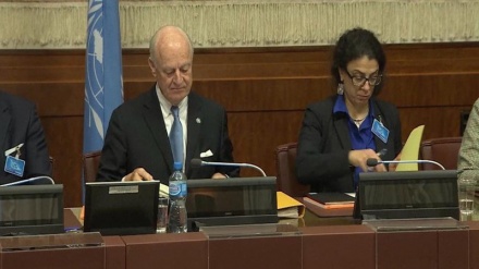 Susret De Misture sa pregovaračkom delegacijom sirijske vlade u Ženevi 