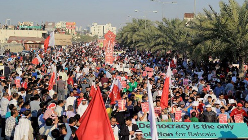 آل خلیفہ کے خلاف بحرینی عوام کے مظاہرے 