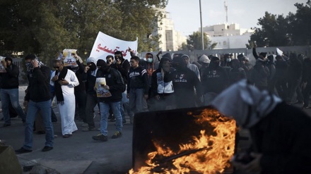 آیت اللہ عیسی قاسم کی حمایت میں بحرینیوں کا مظاہرہ