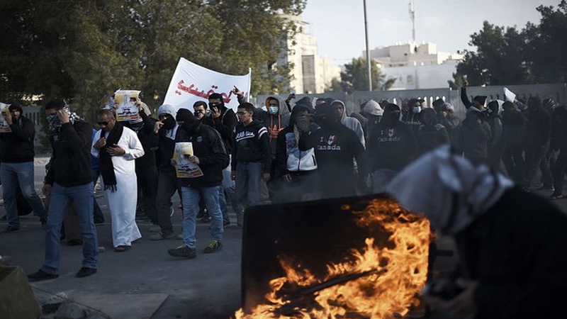آیت اللہ عیسی قاسم کی حمایت میں بحرینیوں کا مظاہرہ