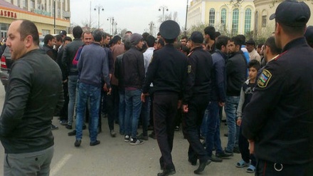 Lənkəranda etiraz aksiyası keçirilib