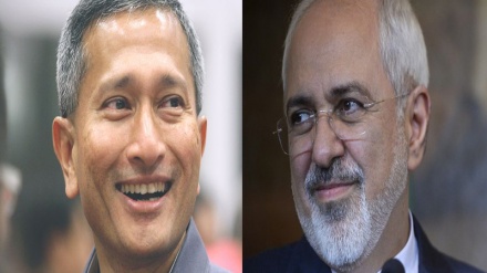 ایران اور سنگاپور کے وزرائے خارجہ کی ملاقات