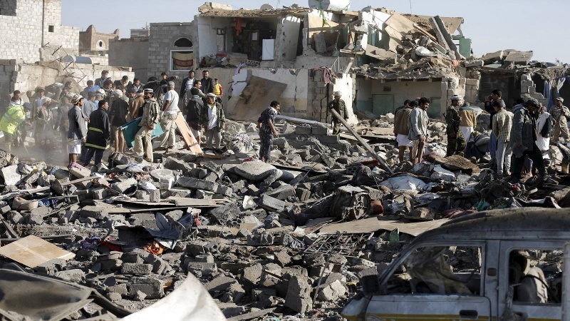 یمن پر سعودی عرب کے جنگی طیاروں کی وحشیانہ جارحیت