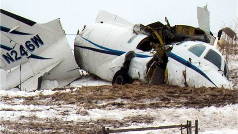 کینیڈا میں مسافر طیارہ گر کر تباہ تمام مسافر ہلاک