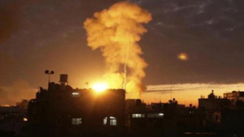 غزہ پٹی پر صیہونی جنگی طیاروں اور توپخانوں کا حملہ 