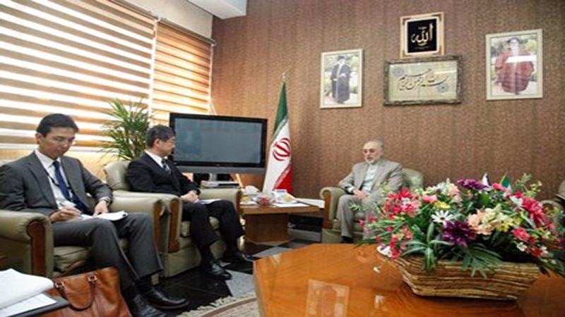 ایران کے ایٹمی توانائی کے ادارے کے سربراہ اور تہران میں جاپان کے سفیر کی ملاقات