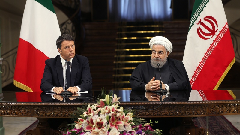 İran prezidenti və İtaliya baş nazirinin birgə mətbuat konfransı