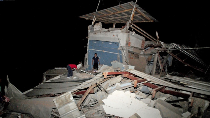 ایکواڈور میں زلزلہ اسی افراد ہلاک