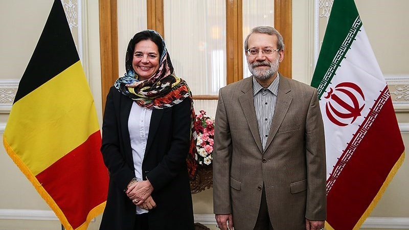İran parlamentinin sədri və Belçika Senatının sədri mətbuat konfransı keçirdi