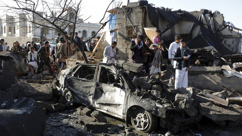 یمن پر سعودی عرب کے حملے جاری