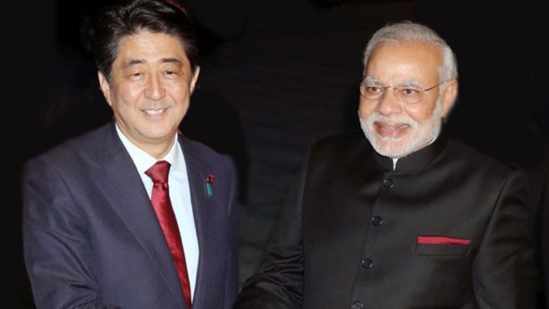 ہندوستان اور جاپان کے وزرائے اعظم کا مختلف میدانوں میں تعاون پر زور
