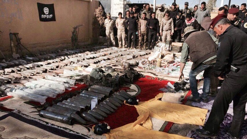 عراق: دہشت گردوں کے ہتھیاروں کا انکشاف