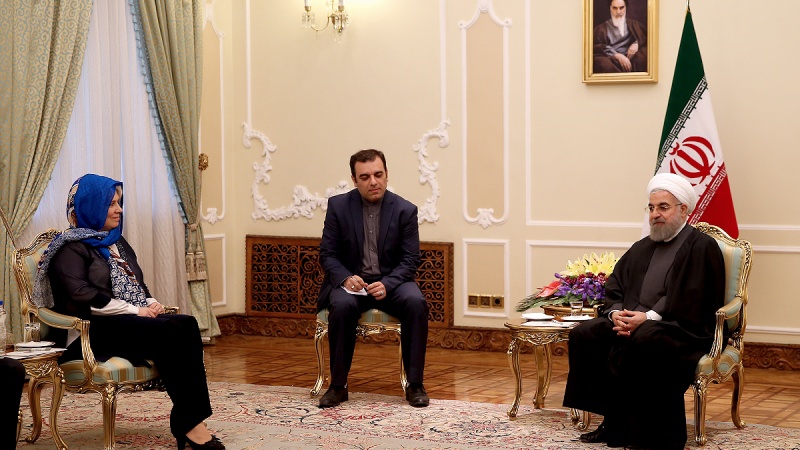 ایران یورپ تعاون کے فروغ پر صدر حسن روحانی کی تاکید