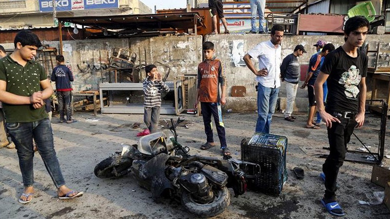 بغداد میں کار بم دھماکہ، دسیوں افراد جاں بحق اور زخمی