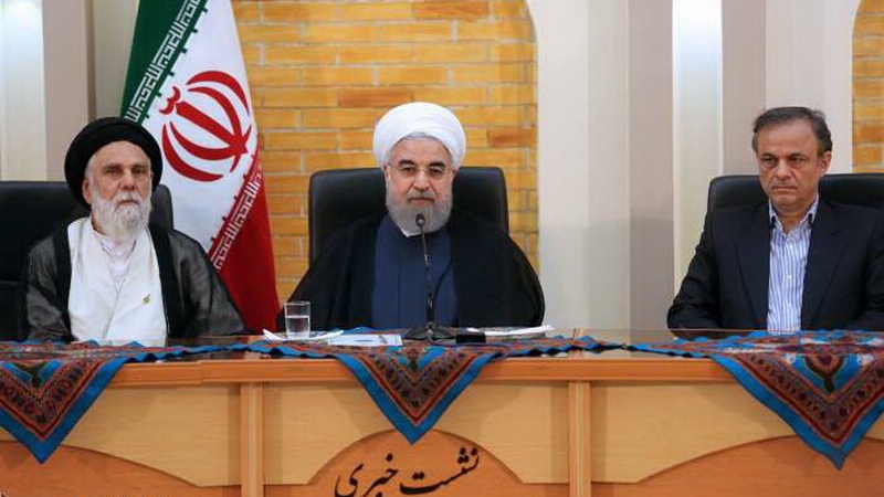 ایرانی اثاثوں میں امریکی خرد برد عالمی قوانین کے منافی ہے۔ صدر حسن روحانی 