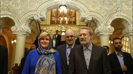 کرویشیا کی صدر کی ایران کی پارلیمنٹ کے اسپیکر سے ملاقات