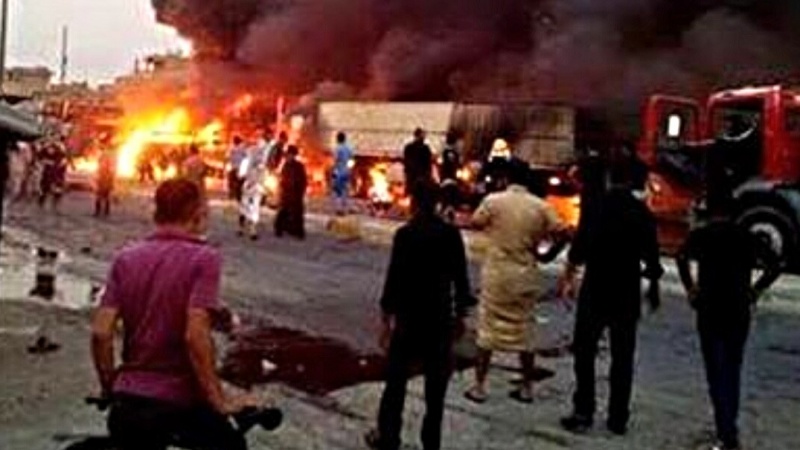 بغداد میں ہونے والے دہشت گردانہ بم دھماکوں میں متعدد عراقی شہری شہید اور زخمی