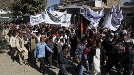 افغانستان کے دارالحکومت کابل میں مظاہرہ 