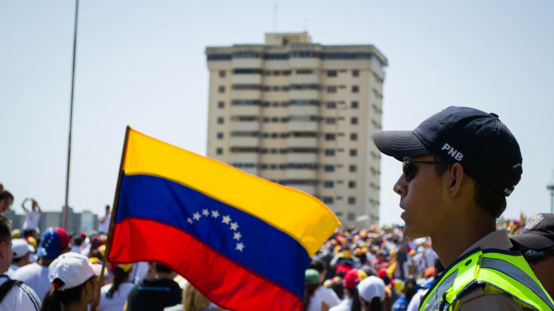 وینزویلا میں بیرونی مداخلت کے خلاف مظاہرے 