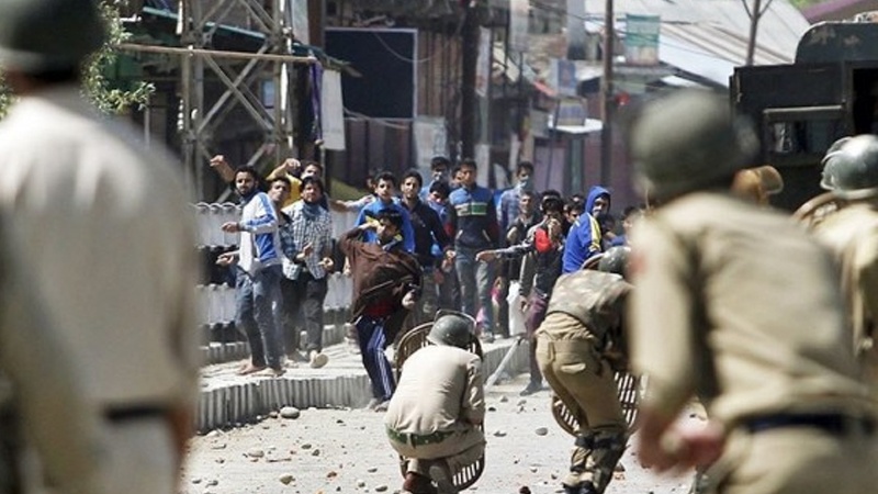 سرینگر میں پر تشدد مظاہرے 